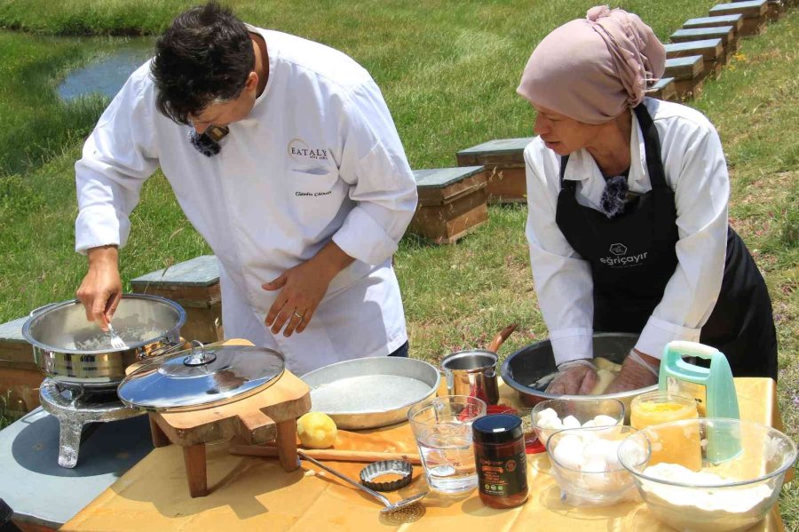 İtalyan Şef, 2 Bin 500 Rakımda Dünya Birincisi Balla Tatlı Yaptı