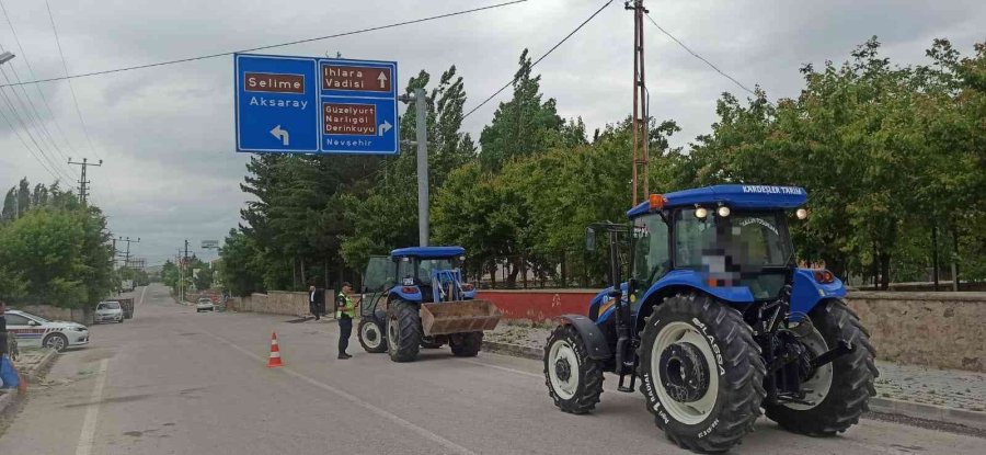 Aksaray’da Traktörler Denetim Altında