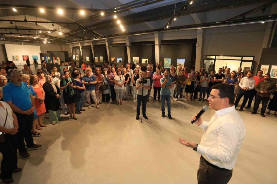 Antalya Resim Çalıştayı Sergisi Kapıları Açtı