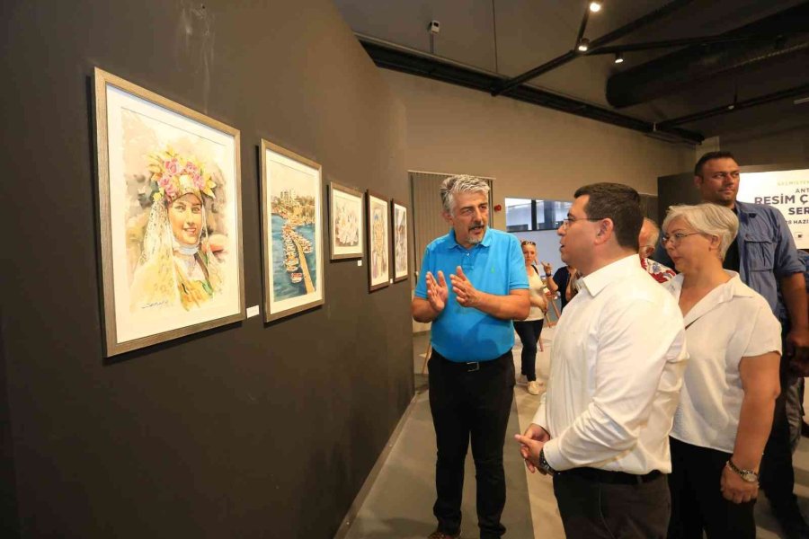 Antalya Resim Çalıştayı Sergisi Kapıları Açtı