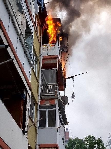 Eskişehir’de Yangın Paniğe Sebep Oldu