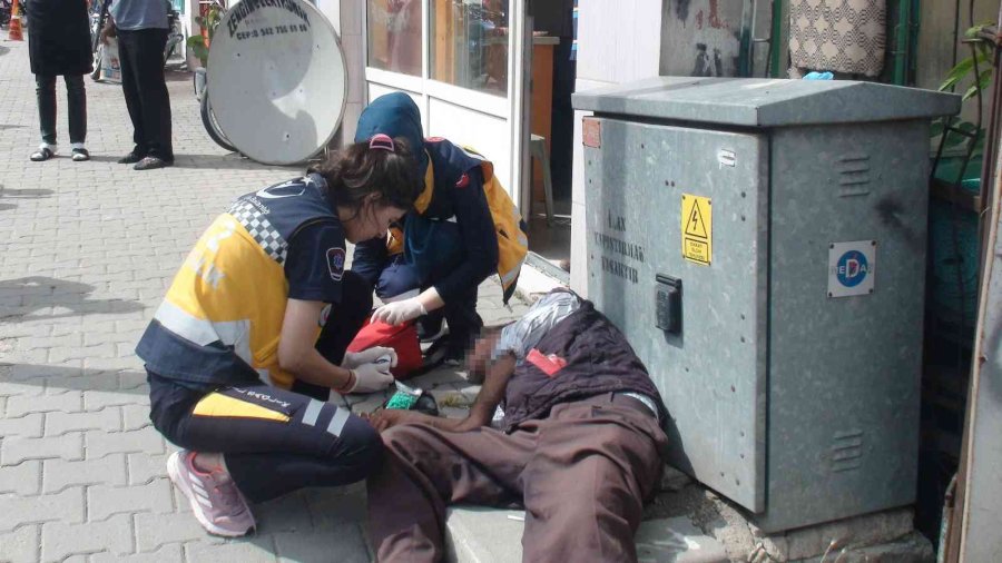 Kaldırım Üzerinde Baygın Bulunan Şahıs Hastaneye Kaldırıldı