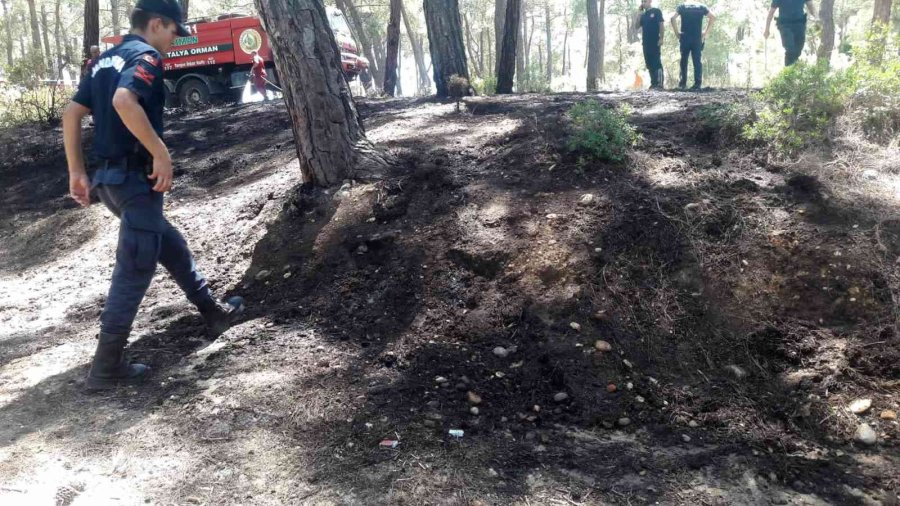 Antalya’da Ormanlık Alanda Çıkan Yangında Kibrit Kutuları Bulundu