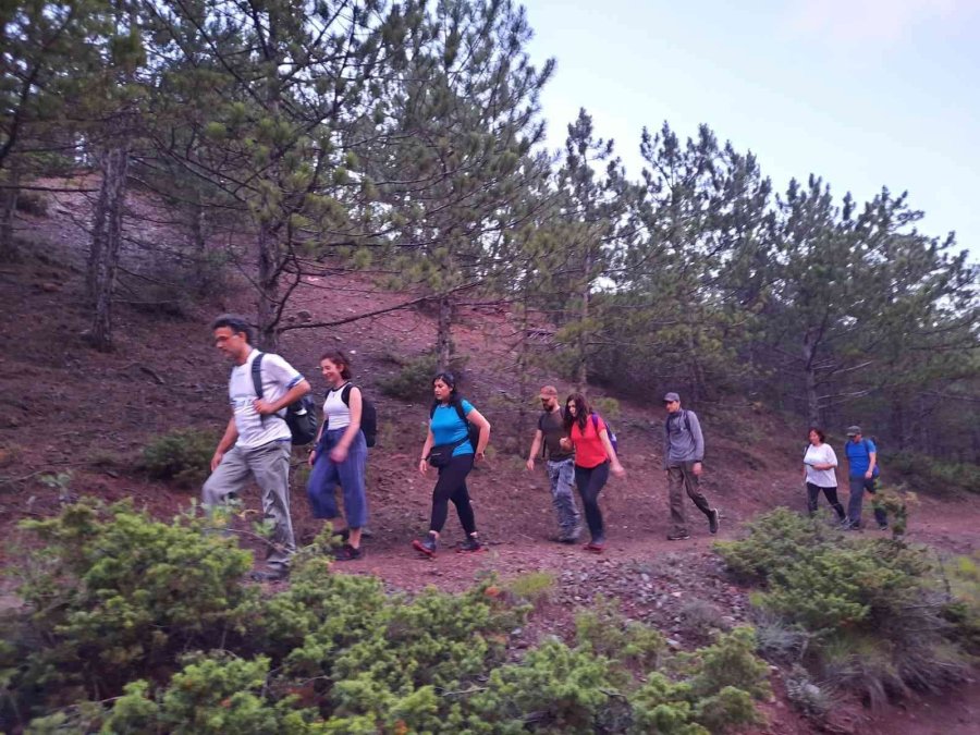 Doğa Sporcuları Akşam Yürüyüşünde Gün Batımının Keyfini Çıkardı