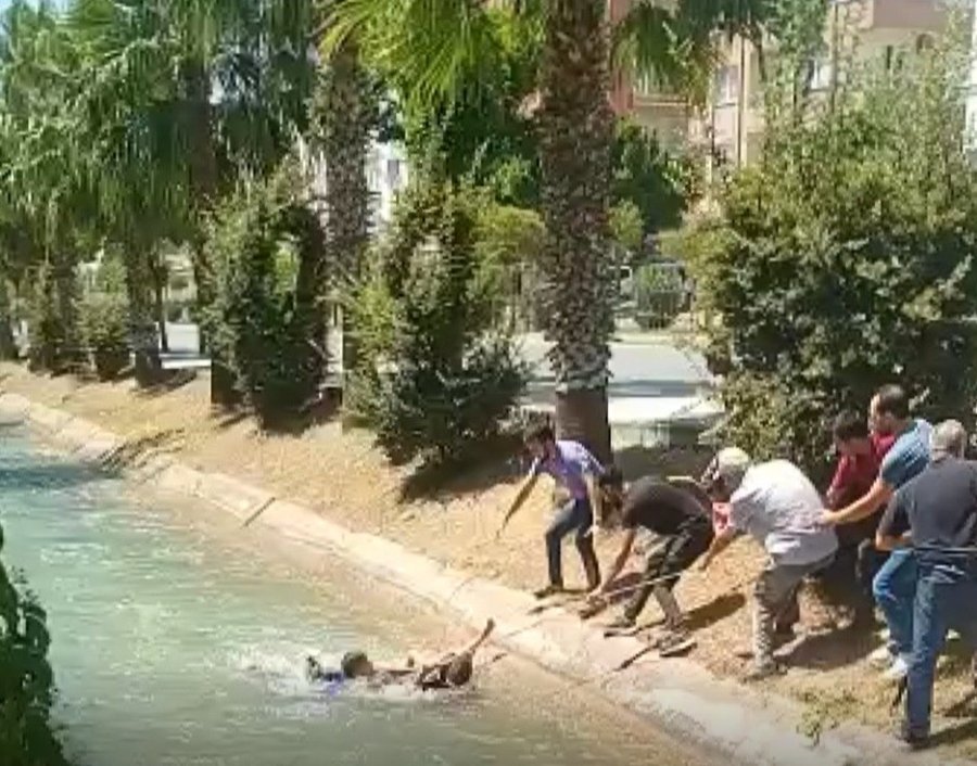 Kanala Düşen Çocuğu, Gençler Kurtardı