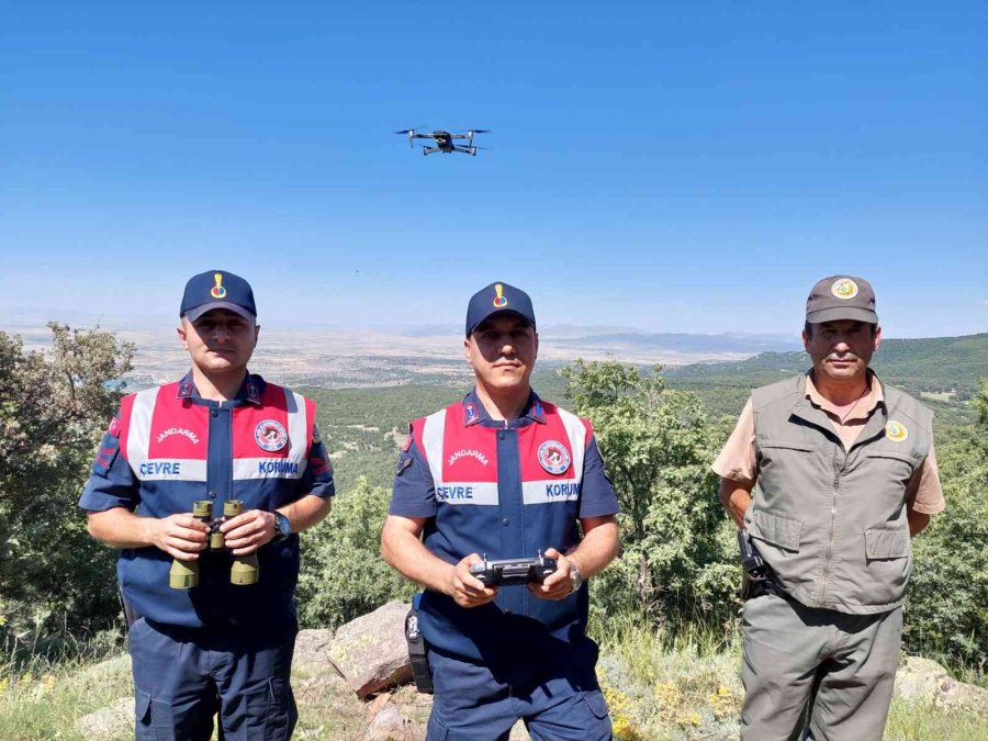 Jandarma Yangınlara Karşı Ormanı Dron İle Denetliyor