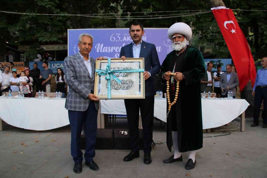 Bakan Kurum 63. Uluslararası Akşehir Nasreddin Hoca Şenliği’ne Katıldı