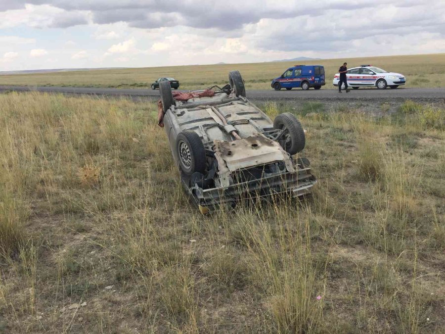 Konya’da Otomobil Takla Attı: 1 Yaralı