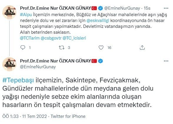 Prof. Dr. Emine Nur Özkan Günay: “devletimiz Vatandaşımızın Yanında”