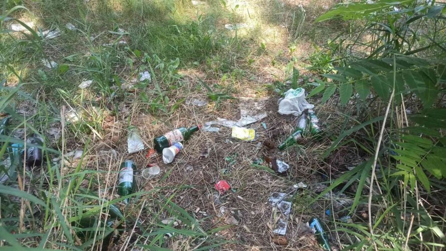 Piknikçiler Çöplerini Bırakıp Gitti