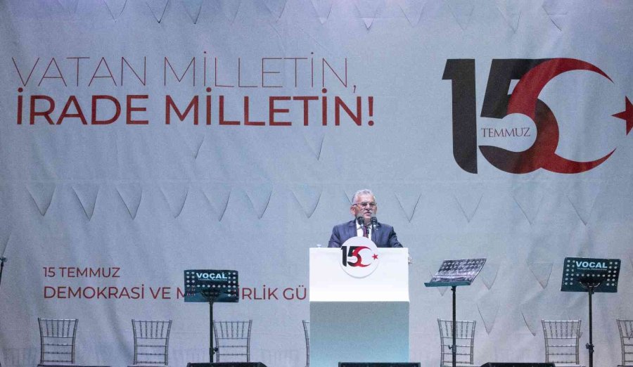 Başkan Büyükkılıç’tan “15 Temmuz Demokrasi Ve Milli Birlik Günü” Mesajı