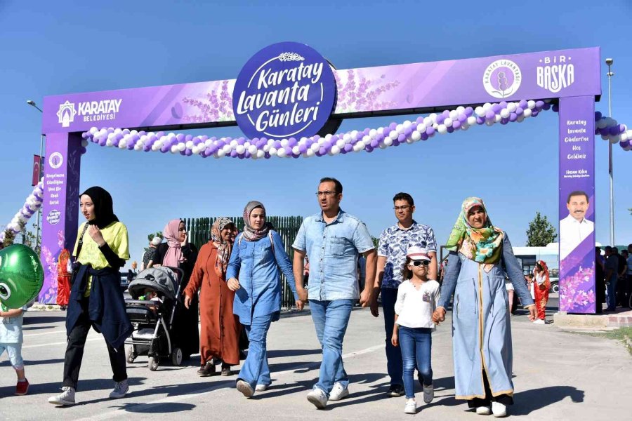 Karatay Lavanta Günleri Renkli Görüntülere Sahne Oldu
