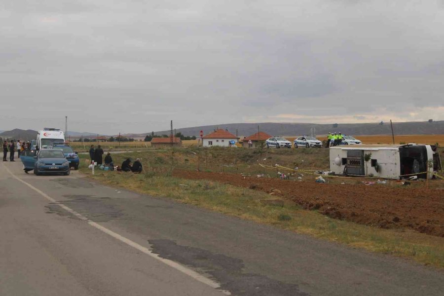 Kayseri’de Tur Otobüsü Devrildi: 31 Yaralı