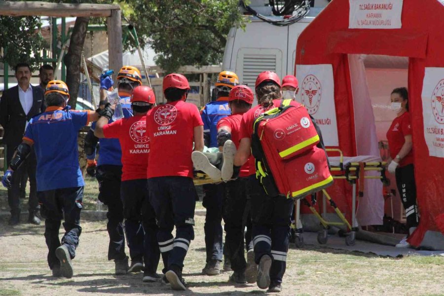 Karaman’da Düzenlenen Yerel Saha Tatbikatı Gerçeğini Aratmadı