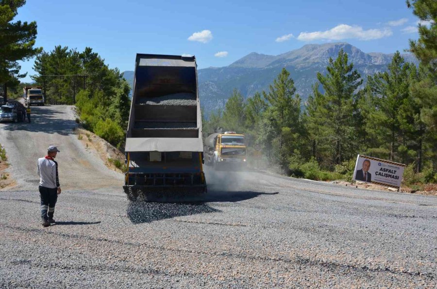 Alanya Yalçı Ve Gümüşkavak Yolları Asfaltlandı