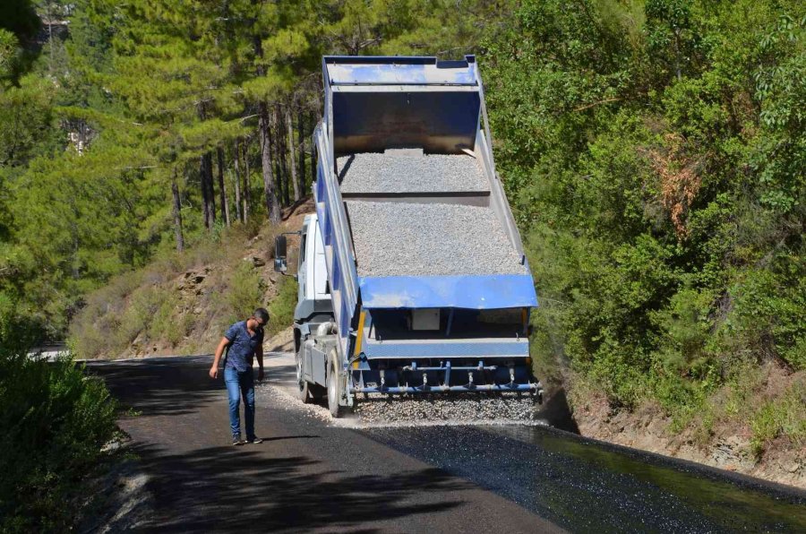 Alanya Yalçı Ve Gümüşkavak Yolları Asfaltlandı