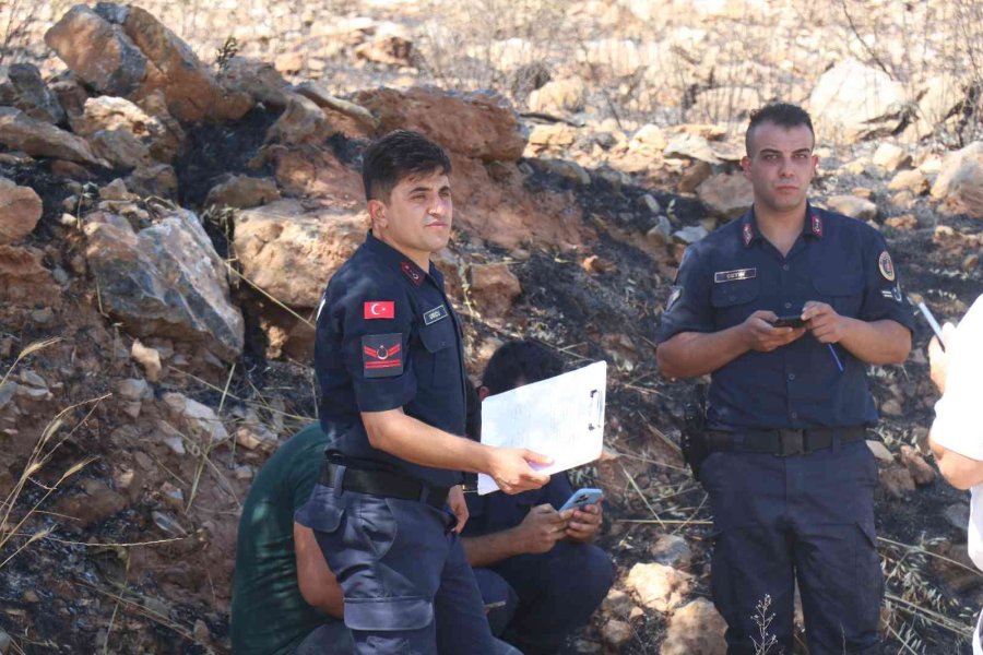 Tarladan Makilik Alana Sıçrayan Yangın Ormana Ulaşmadan Söndürüldü