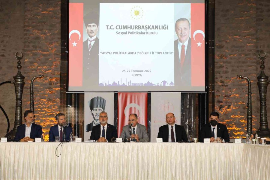 Konya’da "sosyal Politikalarda 7 Bölge 7 İl Projesi" Toplantısı Yapıldı