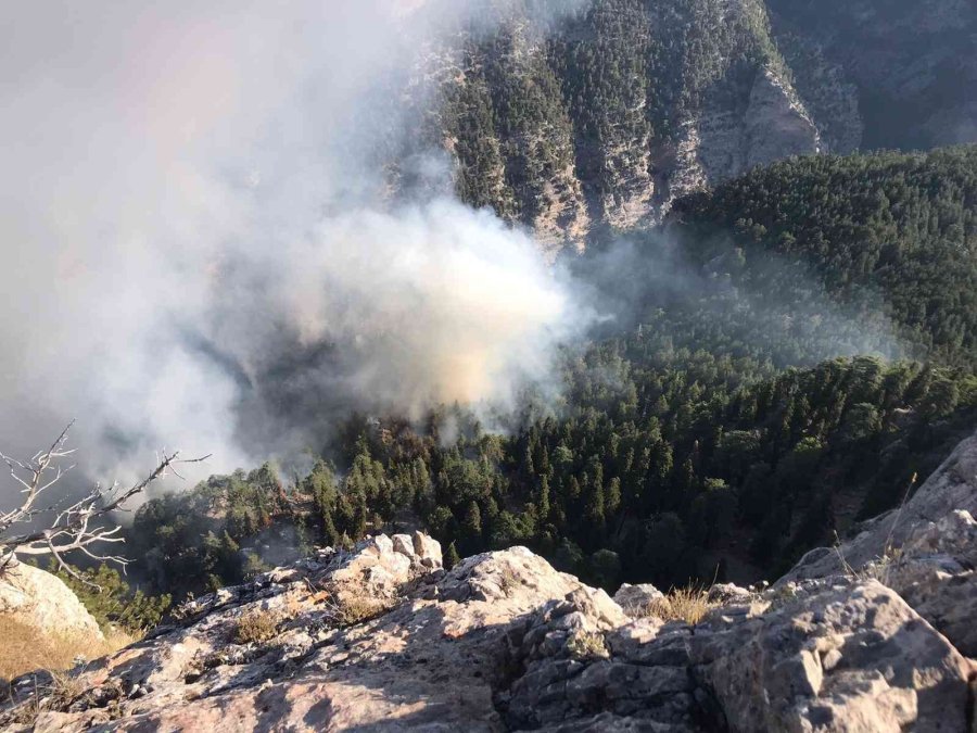Mersin’de Orman Yangınına Müdahale Sürüyor