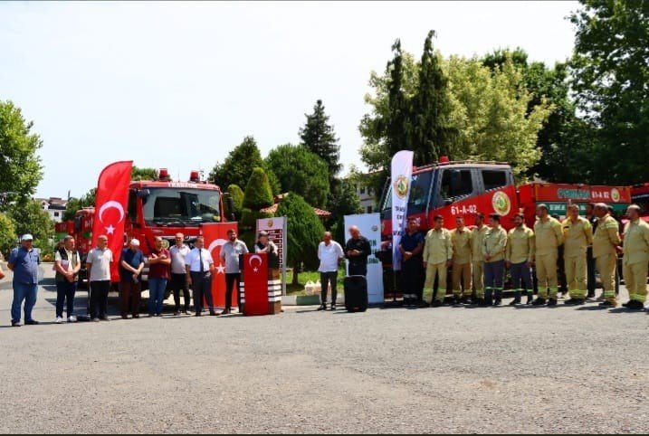 Kumluca Yangın Ekibine Karadeniz Desteği
