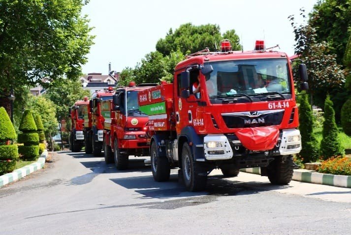 Kumluca Yangın Ekibine Karadeniz Desteği