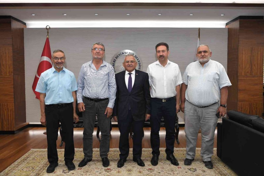 Başkan Büyükkılıç’a Hacılar Belediye Başkanı Özdoğan Ve Stk’lardan Ziyaret