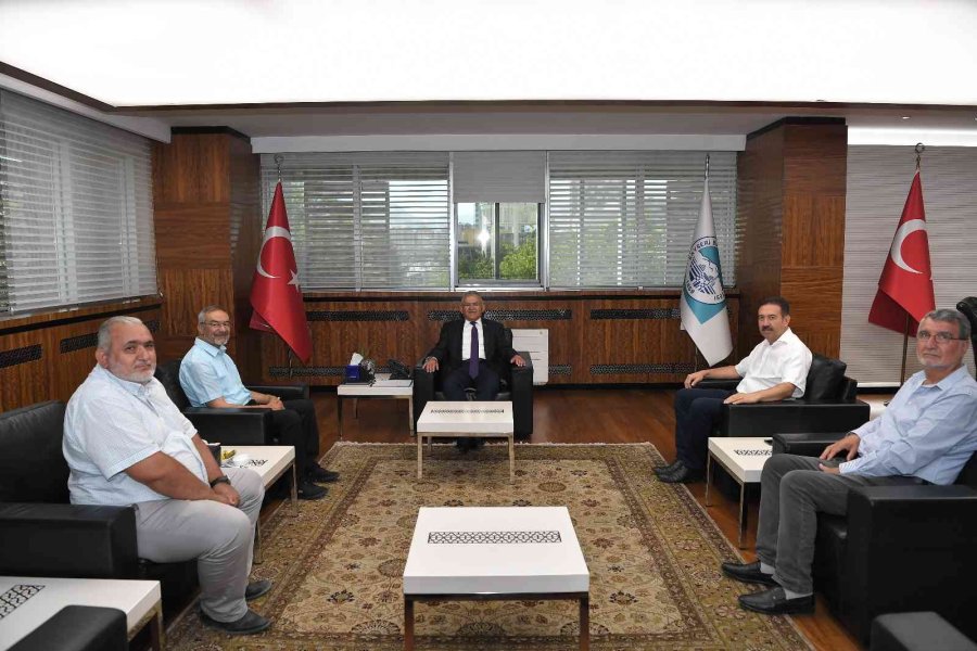Başkan Büyükkılıç’a Hacılar Belediye Başkanı Özdoğan Ve Stk’lardan Ziyaret