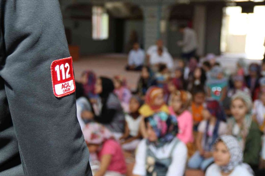 Kur’an Kursu Miniklerine ‘112’ Öğretildi