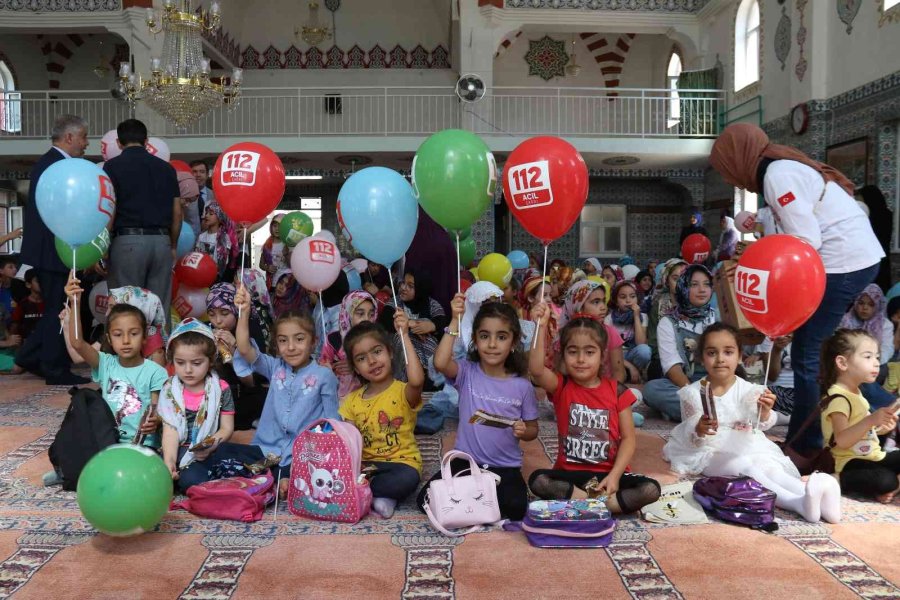 Kur’an Kursu Miniklerine ‘112’ Öğretildi
