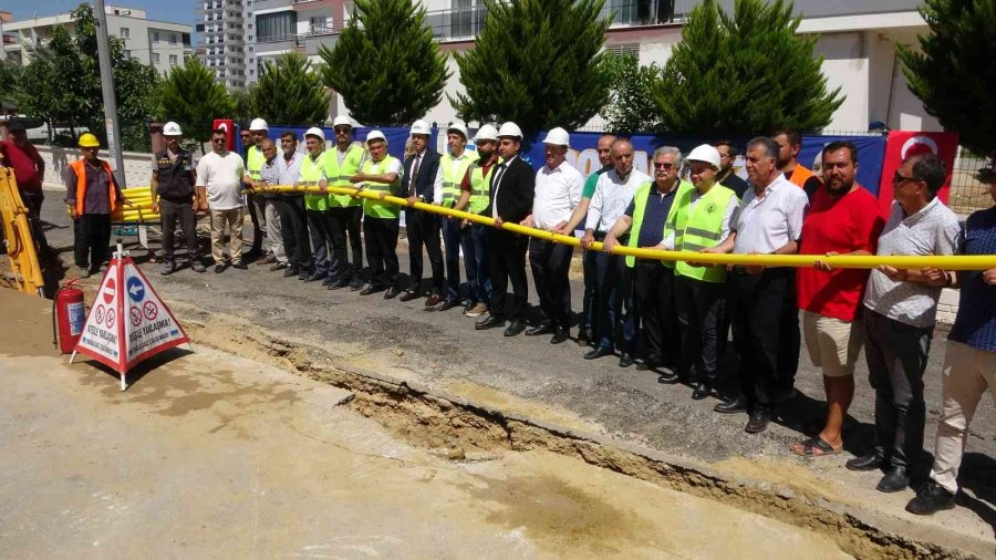 Erdemli’de İlk Kez Doğalgaz Altyapı Çalışması Başladı