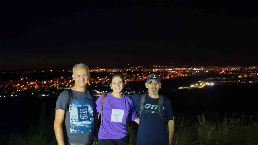 Doğa Tutkunlarının Gece Yürüyüşü 12 Kilometreye Çıktı