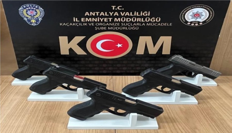 Antalya’da Yasa Dışı Silah Ticareti Operasyonunda 3 Tutuklama
