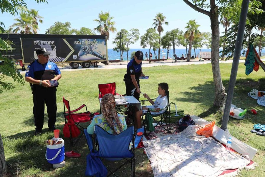 Antalya Polisinden, Sahilde Boğulma Ve Güvenlik Bilgilendirmesi