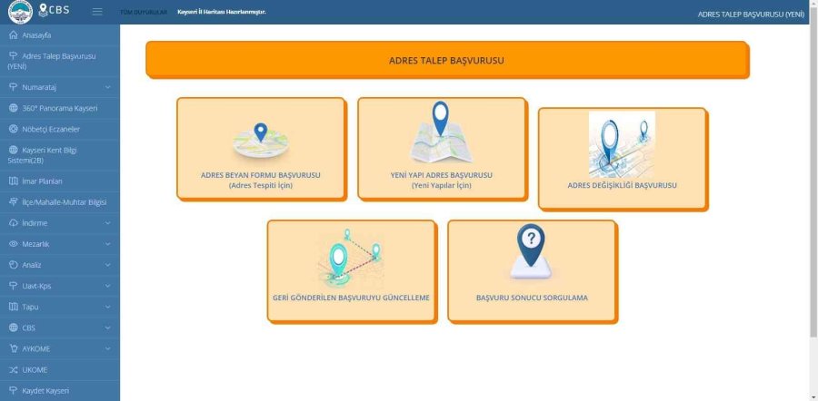 Büyükşehir’in Adres Talep Başvuru Projesi Hizmete Girdi