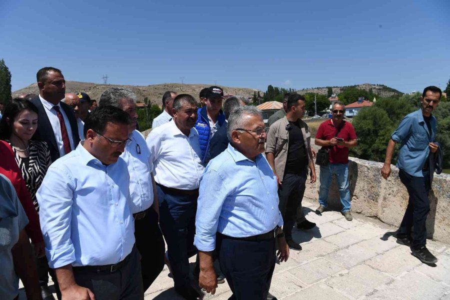 Başkan Büyükkılıç’tan 530 Yıllık Tarihi Köprünün Yanına “millet Bahçesi” Müjdesi