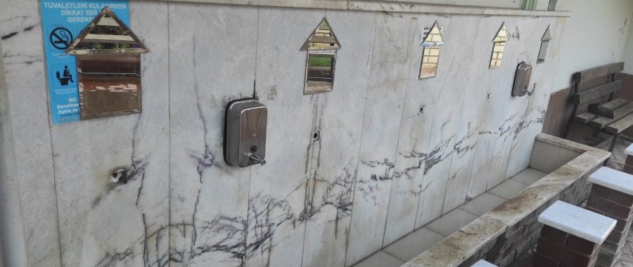 Alanya’da Şadırvan Musluklarını Çalan Şüpheli Yakalandı