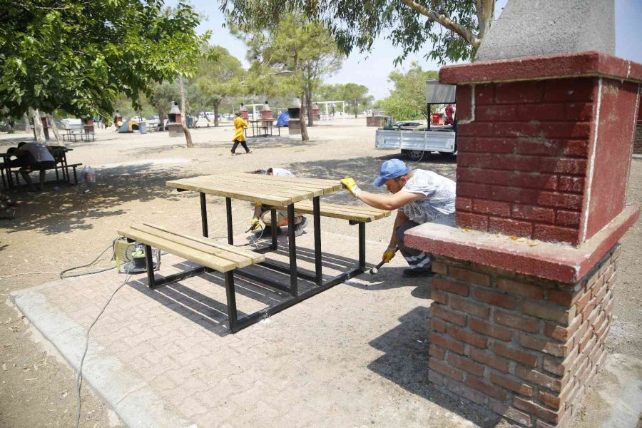 Antalya’da Yayla Yolları Ve Banklar Yenilendi