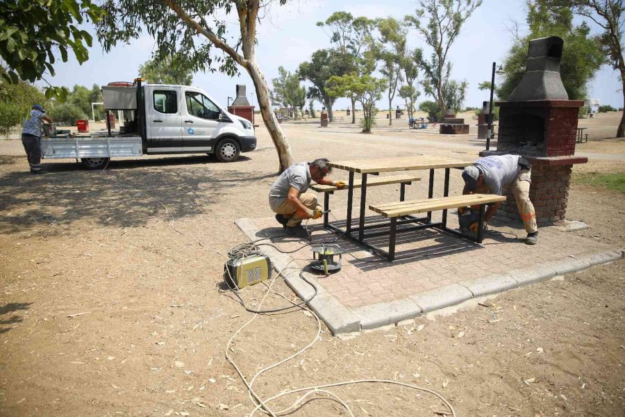 Antalya’da Yayla Yolları Ve Banklar Yenilendi