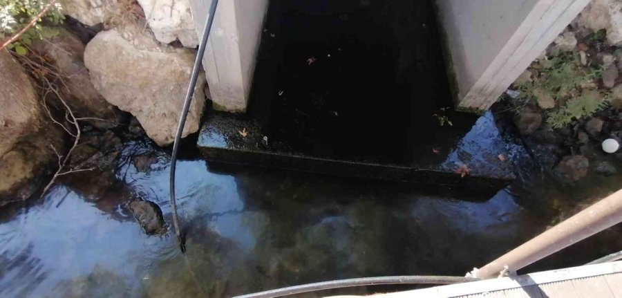 Manavgat Irmağı’nda Tepki Çeken Görüntü