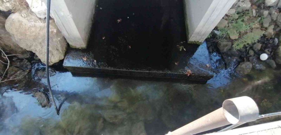 Manavgat Irmağı’nda Tepki Çeken Görüntü