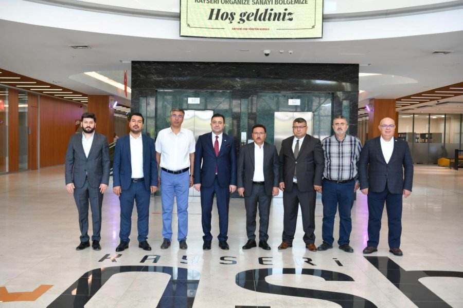 Vali Çiçek, Kayseri Osb Başkanı Yalçın Ve Yönetim Kurulu Üyelerini Ziyaret Etti