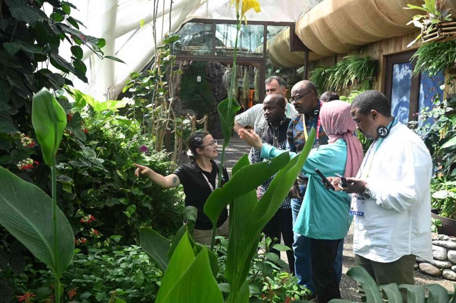 İslam Dayanışma Oyunları Heyeti Tropikal Kelebek Bahçesi’ni Gezdi