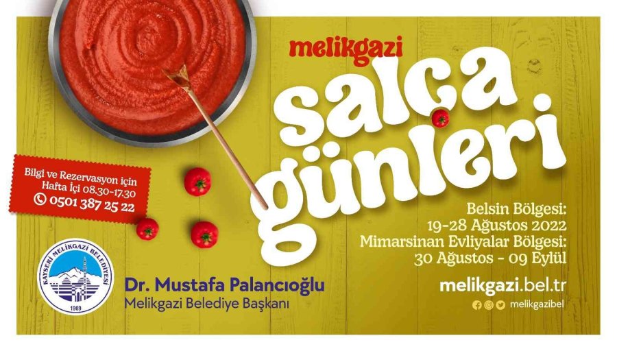 Melikgazi’de “salça Günleri” Başlıyor