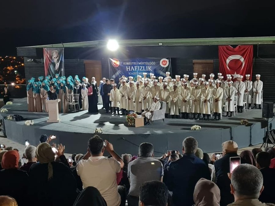 Korkuteli’de 79 Hafız İçin Hafızlık İcazet Merasim Yapıldı