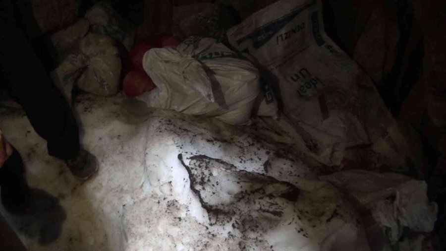 Antalya’nın Toros Dağları’ndaki Kar Obruğu Buzdolabı Gibi Kullanılıyor