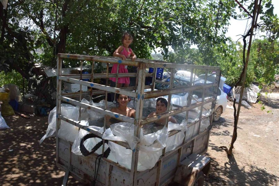 Denize Gidemeyince, Römorku Havuza Çevirdi