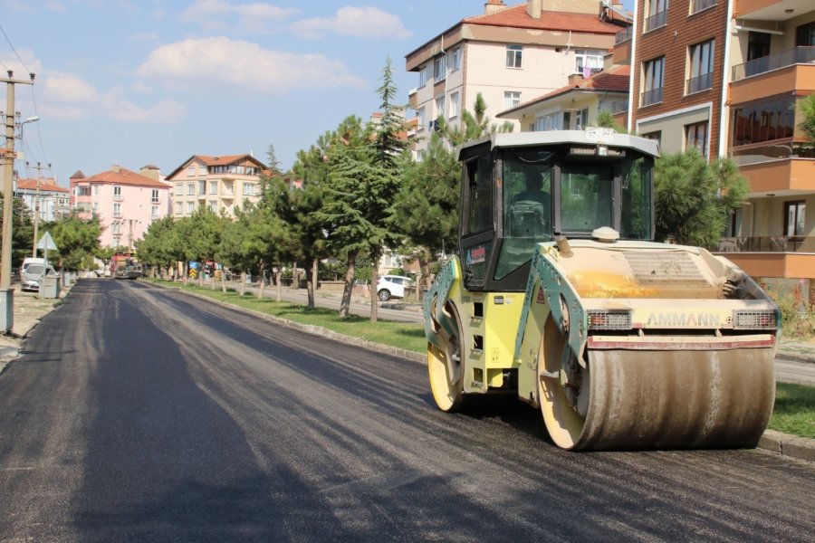 Başkan Akkaya Asfaltlama Çalışmalarını İnceledi