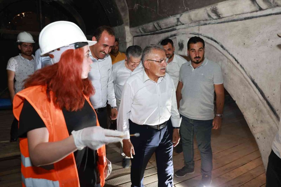 Başkan Büyükkılıç, Tarihi Agios Dimitrios Kilisesi’nin Restorasyon Çalışmalarını İnceledi