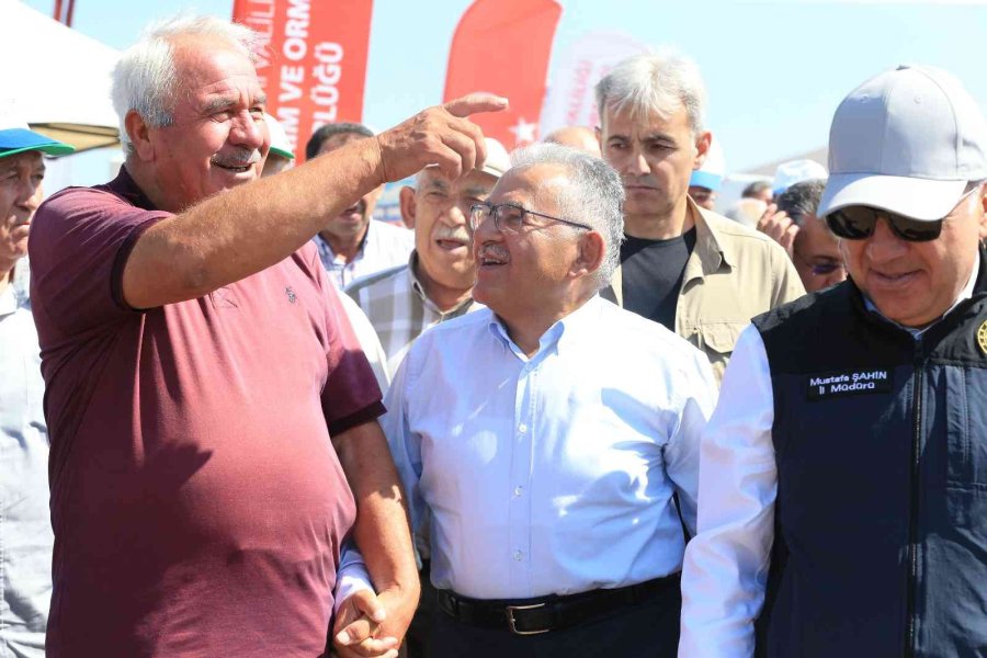 Başkan Büyükkılıç, Felahiye’de Nohut Hasadı Yaptı