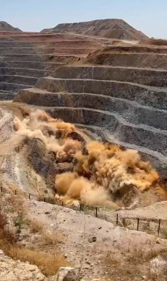 Altın İşletmesindeki Kontrollü Patlatma